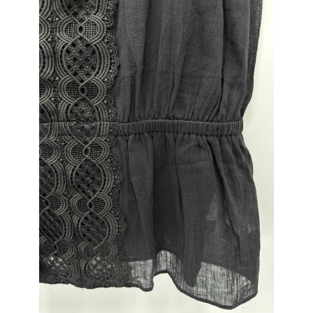 Express Black Lace Trim M fairy grunge Boho Sheer Babydoll romantic grunge - Picture 5 of 9